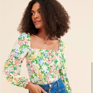 AFRM Sophie Smocked Blouse